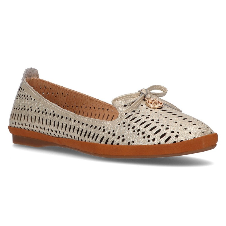 Piele ajurata lords Filippo DP2034 / 21 Du-te auriu de aur 1