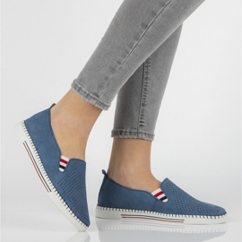 Pantofi piele FILIPPO DP1272 / 21 Bl albastru 1