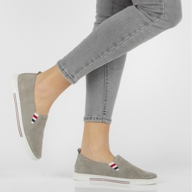 Pantofi piele FILIPPO DP1272 / 21 Gr gri 1