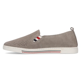 Pantofi piele FILIPPO DP1272 / 21 Gr gri 5