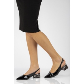 Pompe tocuri inalte FILIPPO DP2095 / 21 Bk L lacuit negru 3