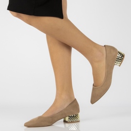 Pompe tocuri inalte FILIPPO DP2101 / 21 Bej 1