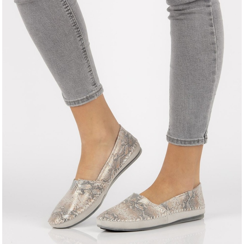 Pantofi din piele Filippo DP031 / 21 Gr gri 1