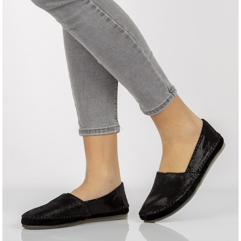 Balerini din piele Filippo DP031 / 21 Bk negru 2