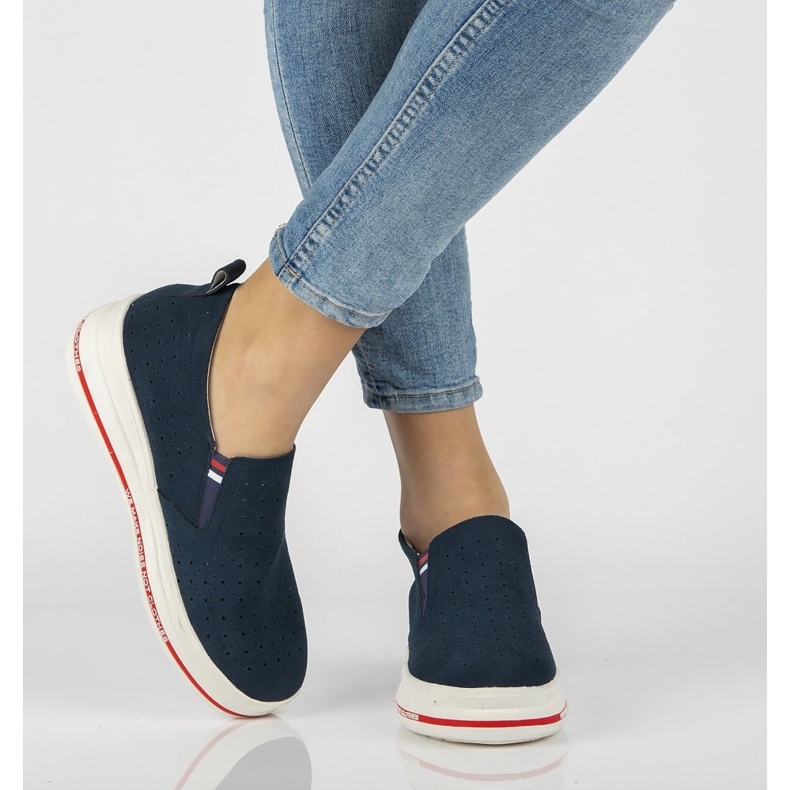 Pantofi din piele Filippo DP2009 / 21 Nv bleumarin albastru marin 1