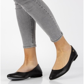 Balerini din piele Filippo 04100 negri negru 1