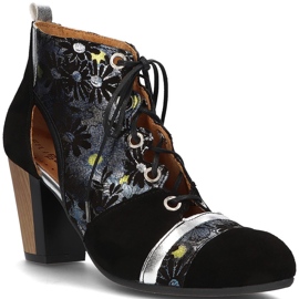 Pantofi din piele Filippo 03938-01 Negru 1