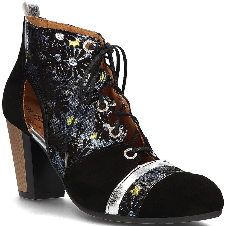 Pantofi din piele Filippo 03938-01 Negru 1