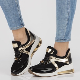 Tenisi din piele Filippo 086 negri negru 1