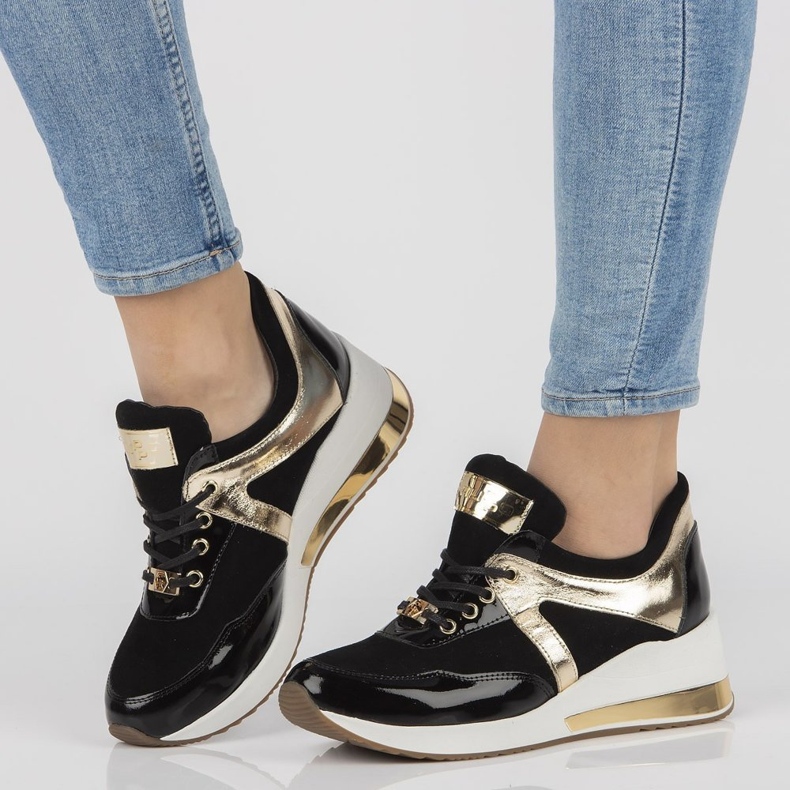 Tenisi din piele Filippo 086 negri negru 1