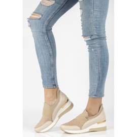 Tenisi din piele Filippo 089 bej 1