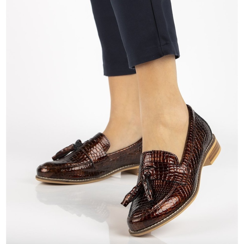 Mocasini din piele Filippo DP2161 / 21 Br maro 1