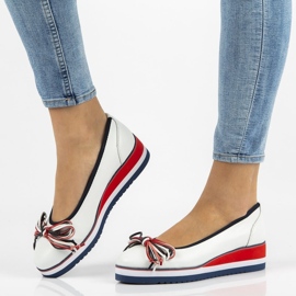 Balerini din piele Filippo DP2159 / 21 Wh alb 1 Balerini din piele Filippo DP2159 / 21 Wh alb 1