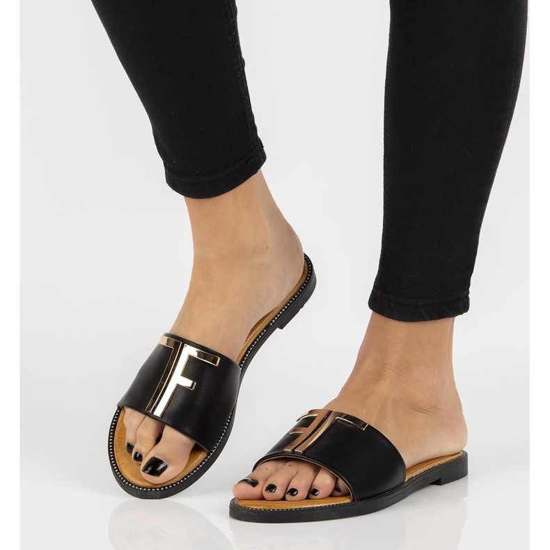 Filippo DK2103 / 21 Bk papuci negri negru 2