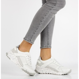 Tenisi din piele Filippo DP2008 / 21 Wh alb 1 Tenisi din piele Filippo DP2008 / 21 Wh alb 1