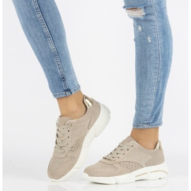 Tenisi din piele Filippo DP2156 / 21 Be beige bej 1