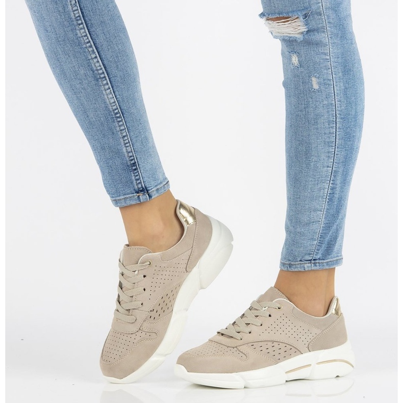 Tenisi din piele Filippo DP2156 / 21 Be beige bej 1