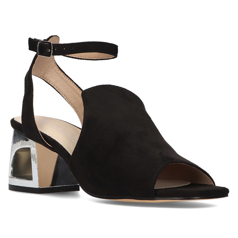 Sandale cu toc Filippo DS2107 / 21 Bk negre negru 1