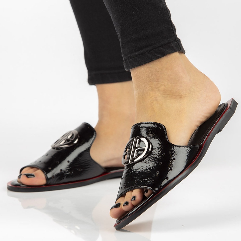 Filippo DK2353 / 21 Bk papuci negri negru 1