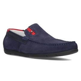 Mocasini din piele intoarsa Filippo 5274-5 bleumarin albastru marin 1