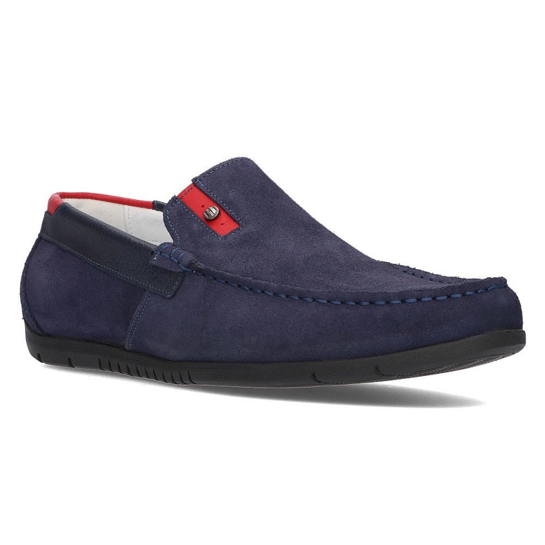 Mocasini din piele intoarsa Filippo 5274-5 bleumarin albastru marin 1