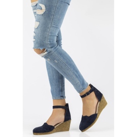 Sandale din piele Filippo DS1394 / 21 Nv bleumarin albastru marin 2