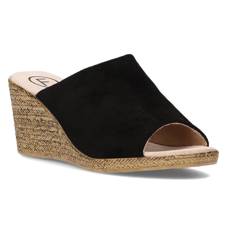 Papuci de piele Filippo DK2143 / 21 Bk negru 1