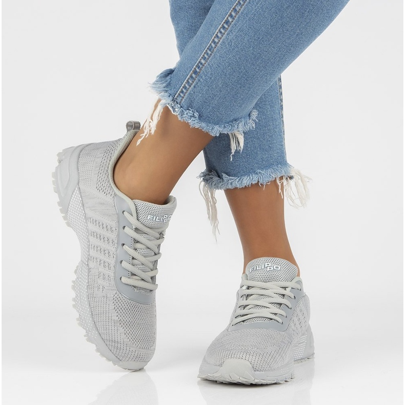 Filippo DSP1445 / 21 Gr pantofi sport gri 1