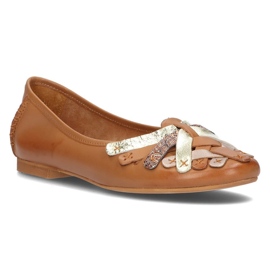 Balerini din piele Filippo 01358 rosu maro 1 Balerini din piele Filippo 01358 rosu maro 1