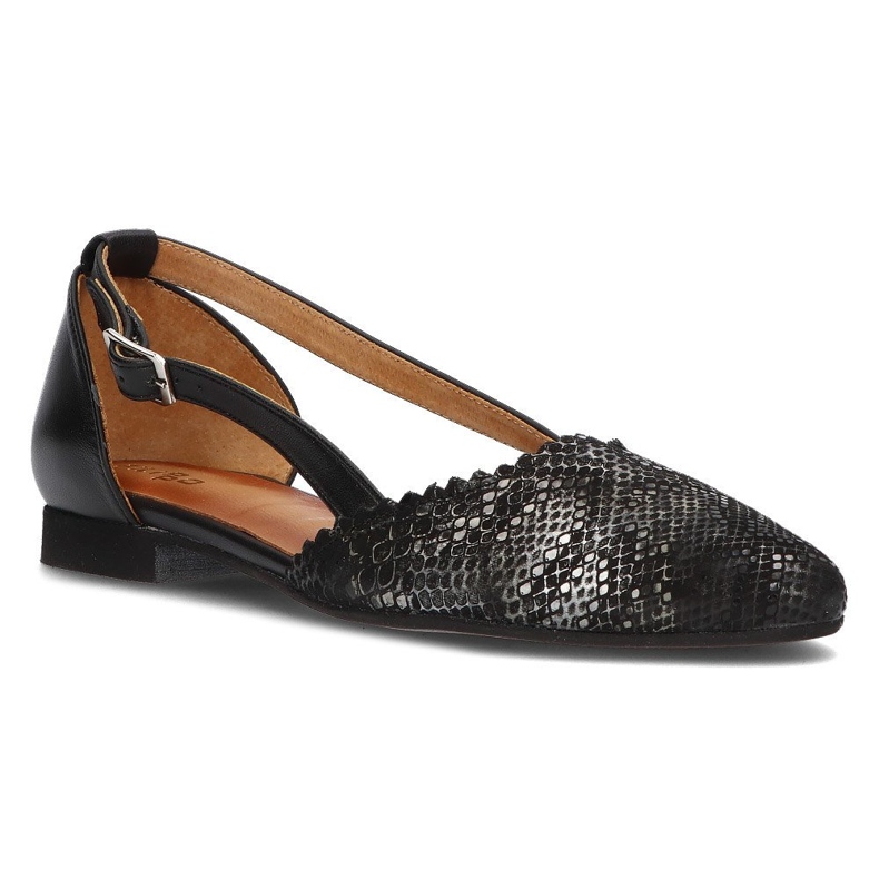 Pantofi din piele Filippo 4972A negru 1