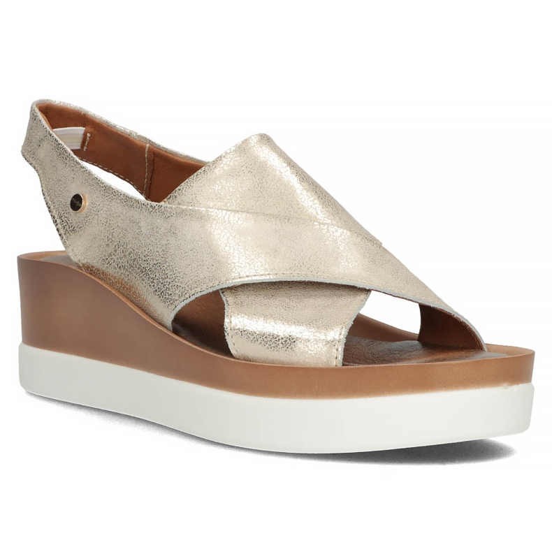 Sandale din piele Filippo 40256 auriu de aur 1