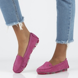 Mocasini din piele Filippo DP2037 / 21 Fh roz 1 Mocasini din piele Filippo DP2037 / 21 Fh roz 1