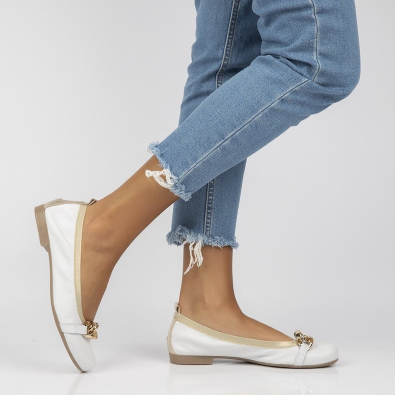 Piele Filippo 100 balerini albi 1