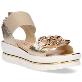 Sandale din piele Filippo 104 gold de aur 1