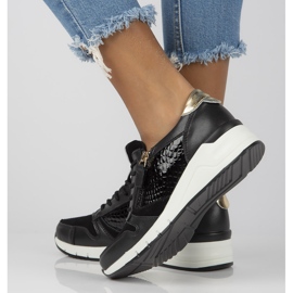 Tenisi din piele Filippo DP2052 / 21 Bk negri negru 1