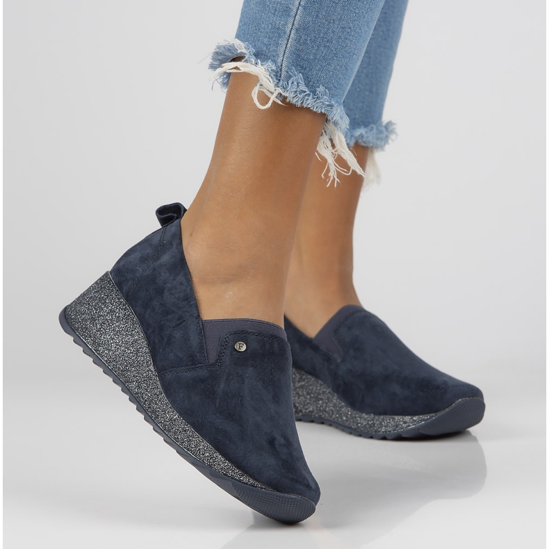 Tenisi din piele Filippo DP1500 / 21 Nv bleumarin albastru marin 1