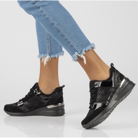 Tenisi din piele Filippo DP3170 / 21 Bk negri negru 1