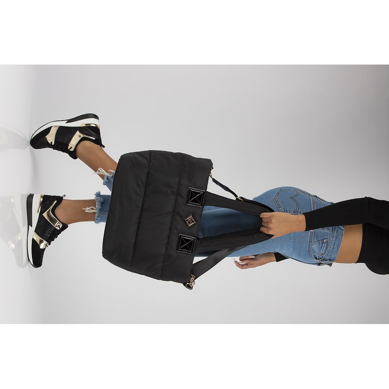 Tenisi din piele Filippo DP3170 / 21 Go negru auriu 1