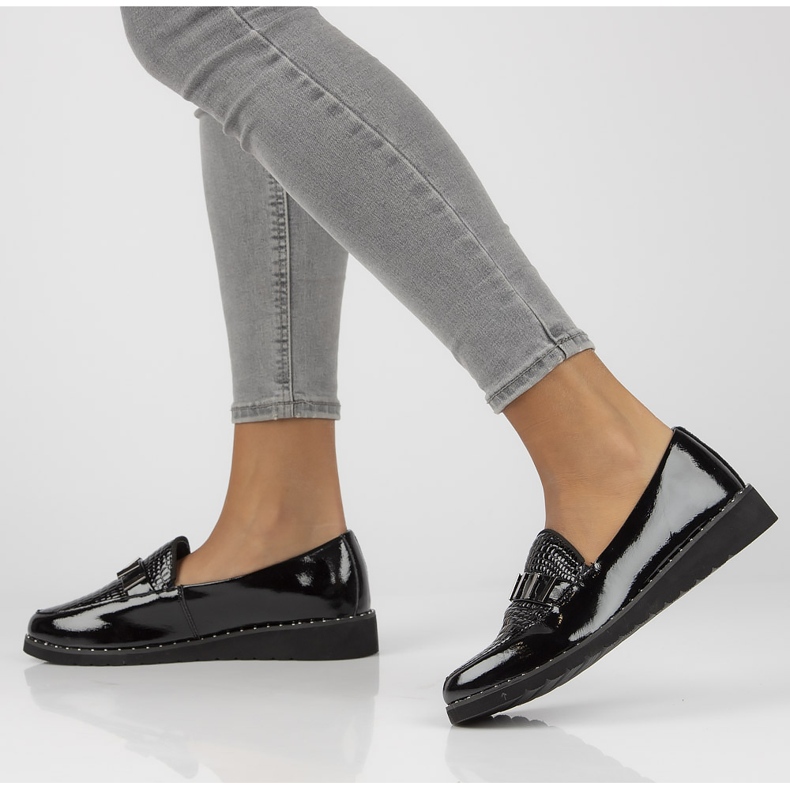 Mocasini din piele Filippo DP1515 / 21 Bk L negru 2 Mocasini din piele Filippo DP1515 / 21 Bk L negru 2