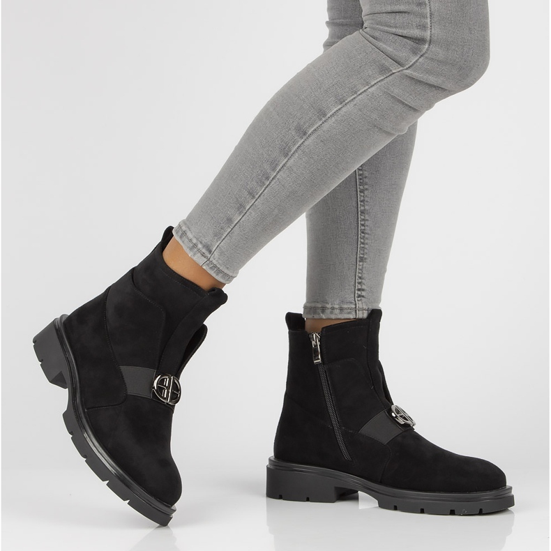 Cizme negri Filippo DBT3330 / 21 Bk negru 2