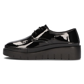 Pantofi din piele Filippo DP3025 / 21 Bk negru 1