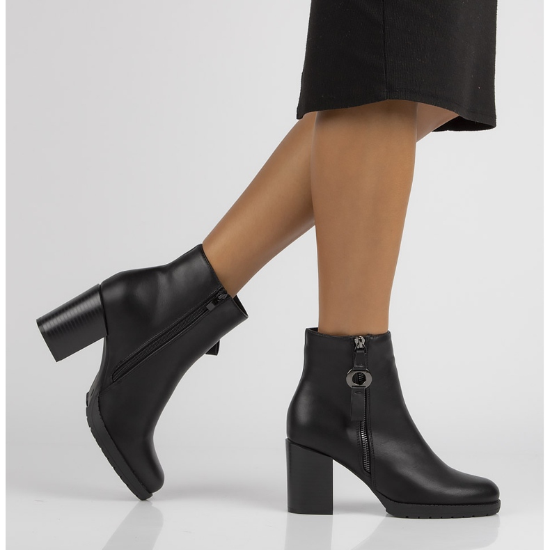 Cizme Filippo negre DBT3077 / 21 Bk negru 1