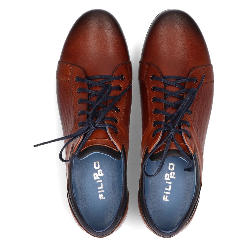 Pantofi din piele Filippo 1690 maro 1