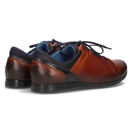 Pantofi din piele Filippo 1690 maro 2