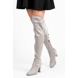 Betler Cizme din piele de căprioară pe stâlp gri 1