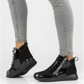 Tenisi din piele Filippo DP3062 / 21 Bk Black negru 1