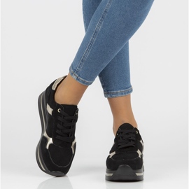 Tenisi din piele Filippo DP2004 / 21 Bk negri negru 1