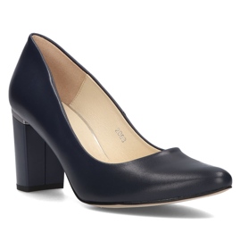 Pompi piele Filippo 2063 Bleumarin albastru marin 1
