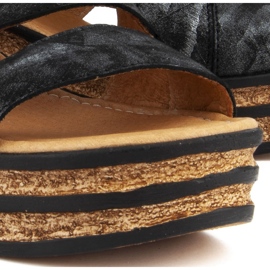 Sandale Filippo 513 Czarny Mazan negru 2