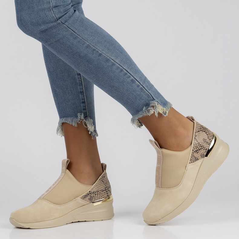 Tenisi din piele Filippo DP1689 / 22 Be beige bej 1